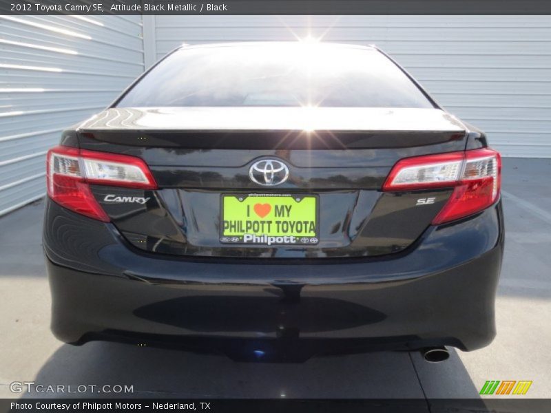 Attitude Black Metallic / Black 2012 Toyota Camry SE