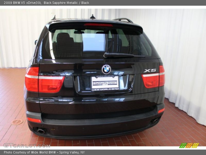 Black Sapphire Metallic / Black 2009 BMW X5 xDrive30i