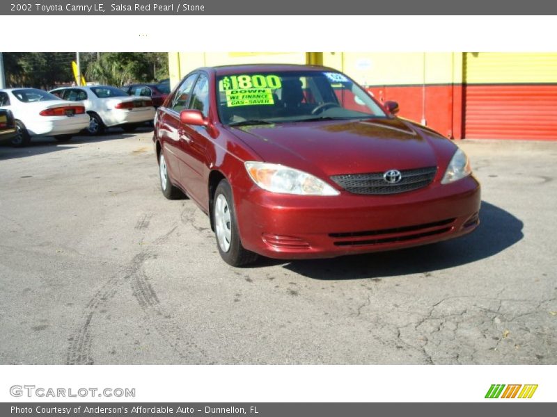 Salsa Red Pearl / Stone 2002 Toyota Camry LE