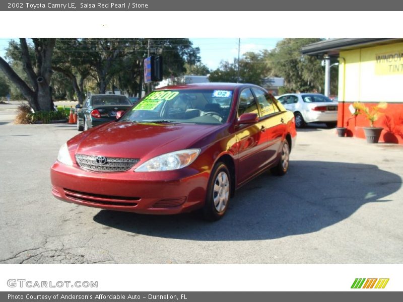 Salsa Red Pearl / Stone 2002 Toyota Camry LE