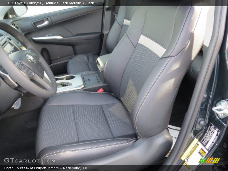 Attitude Black Metallic / Black 2012 Toyota Camry SE