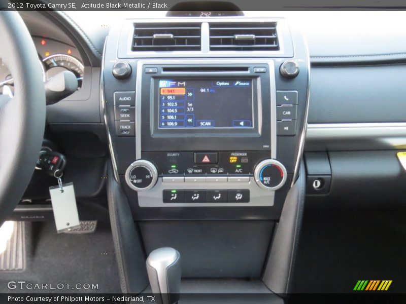 Attitude Black Metallic / Black 2012 Toyota Camry SE