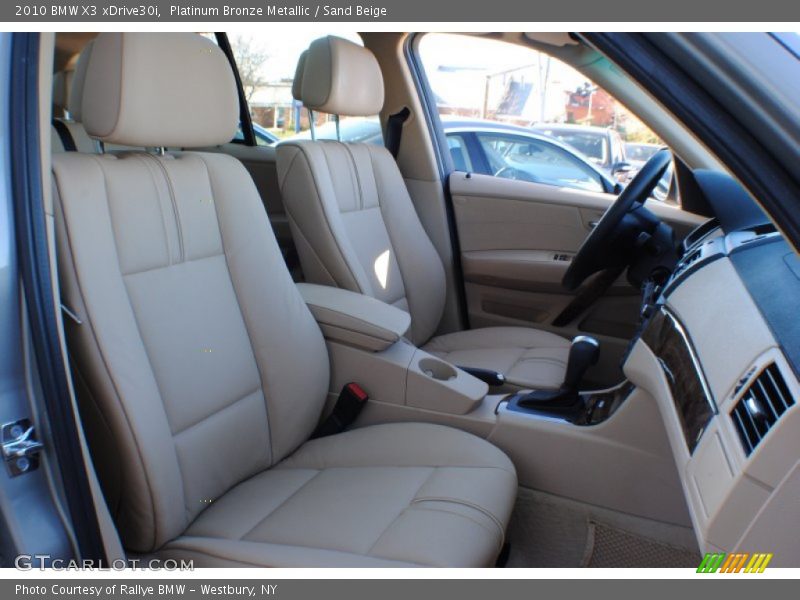 Platinum Bronze Metallic / Sand Beige 2010 BMW X3 xDrive30i
