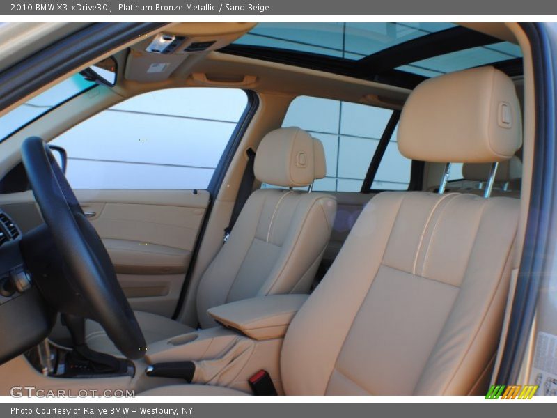 Platinum Bronze Metallic / Sand Beige 2010 BMW X3 xDrive30i