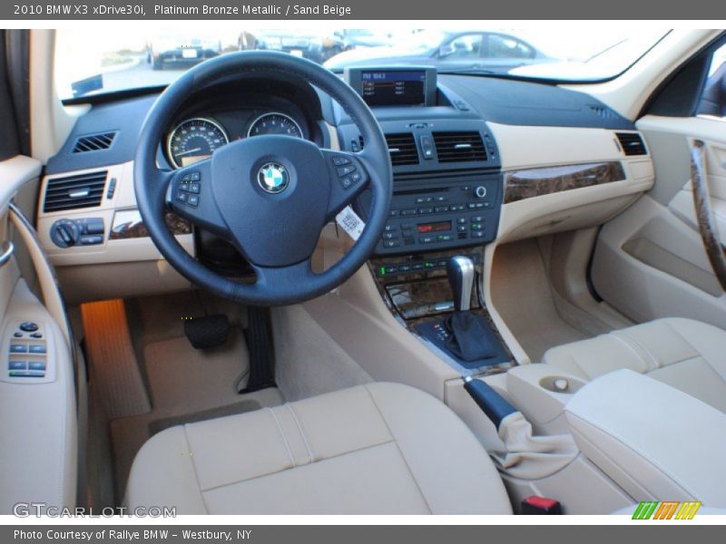 Platinum Bronze Metallic / Sand Beige 2010 BMW X3 xDrive30i