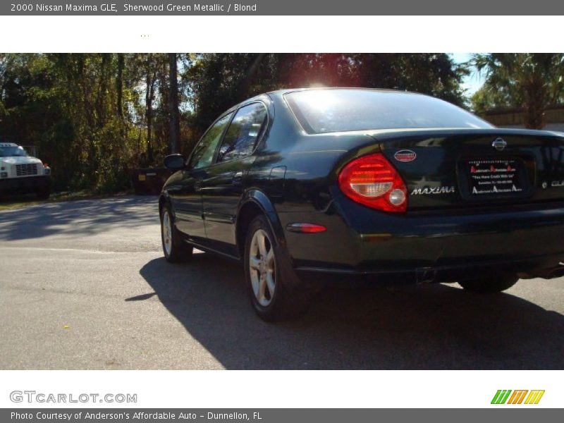 Sherwood Green Metallic / Blond 2000 Nissan Maxima GLE