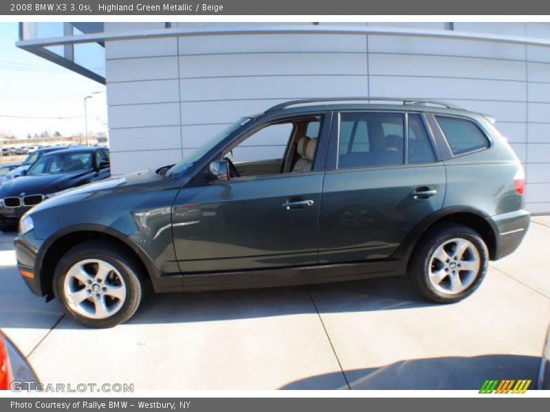  2008 X3 3.0si Highland Green Metallic