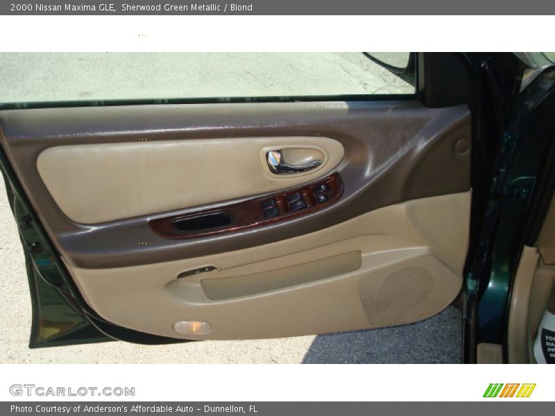 Sherwood Green Metallic / Blond 2000 Nissan Maxima GLE