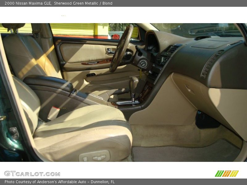 Sherwood Green Metallic / Blond 2000 Nissan Maxima GLE