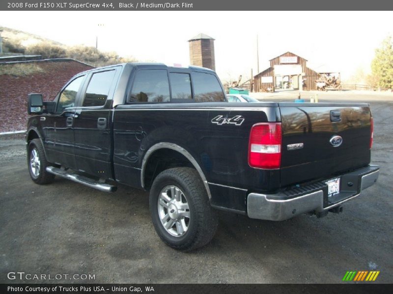Black / Medium/Dark Flint 2008 Ford F150 XLT SuperCrew 4x4