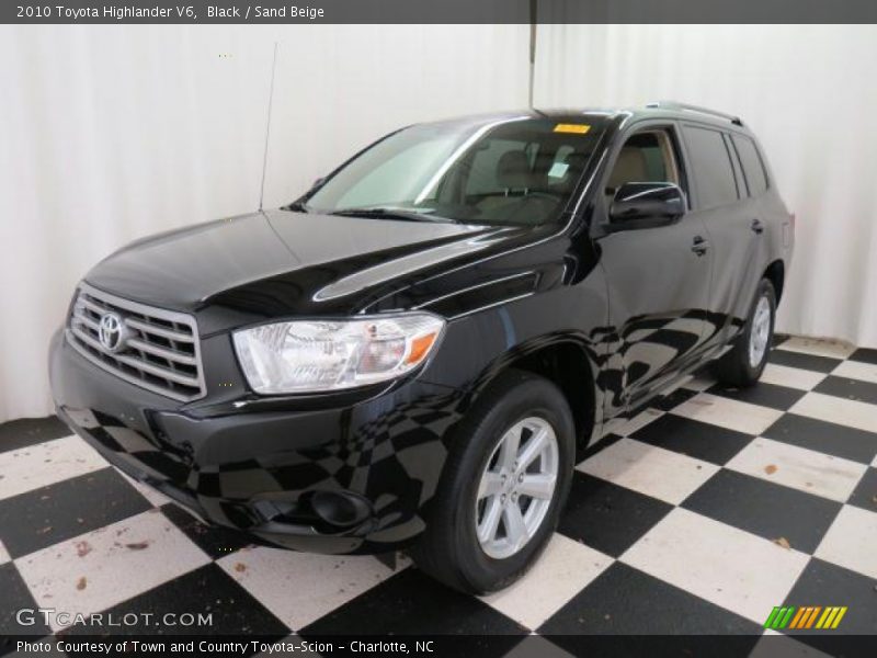 Black / Sand Beige 2010 Toyota Highlander V6