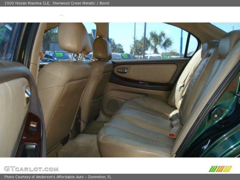 Sherwood Green Metallic / Blond 2000 Nissan Maxima GLE