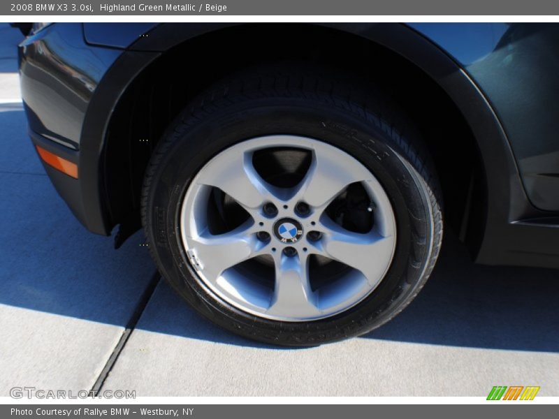 Highland Green Metallic / Beige 2008 BMW X3 3.0si
