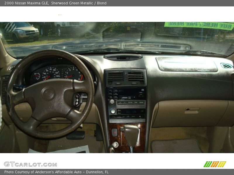 Sherwood Green Metallic / Blond 2000 Nissan Maxima GLE
