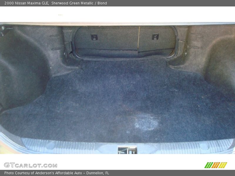 Sherwood Green Metallic / Blond 2000 Nissan Maxima GLE