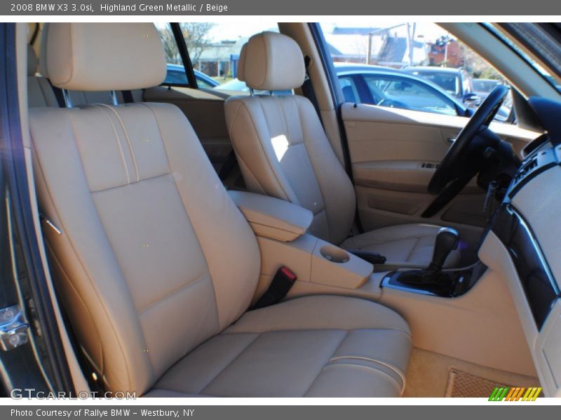 Highland Green Metallic / Beige 2008 BMW X3 3.0si