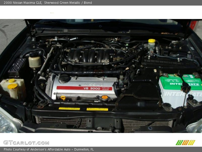 Sherwood Green Metallic / Blond 2000 Nissan Maxima GLE