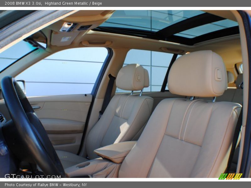 Highland Green Metallic / Beige 2008 BMW X3 3.0si