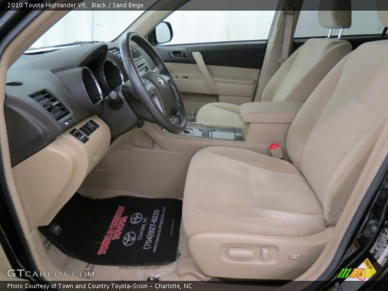 Black / Sand Beige 2010 Toyota Highlander V6