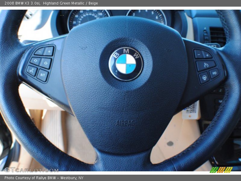 Highland Green Metallic / Beige 2008 BMW X3 3.0si