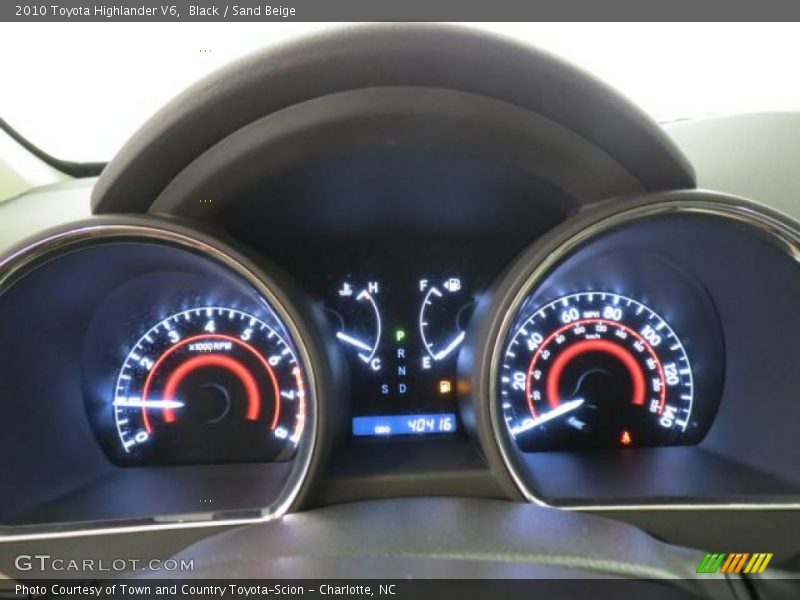 Black / Sand Beige 2010 Toyota Highlander V6