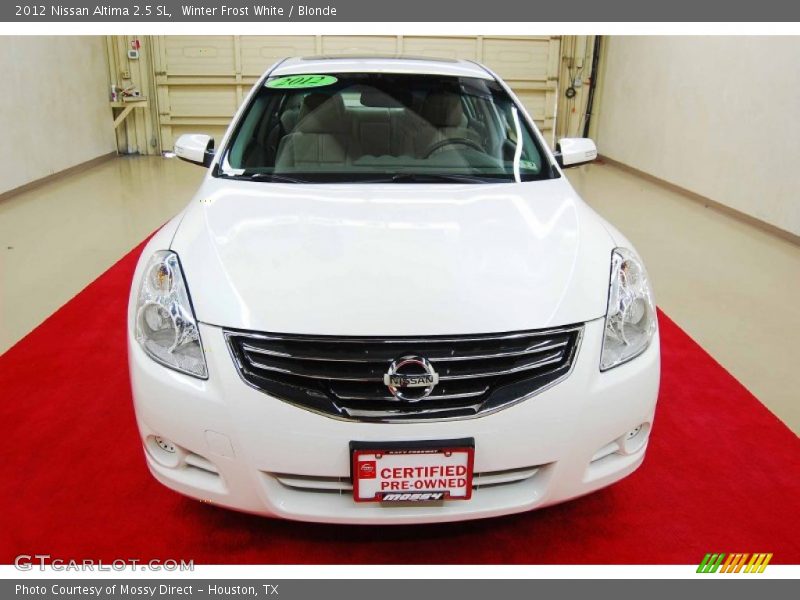 Winter Frost White / Blonde 2012 Nissan Altima 2.5 SL