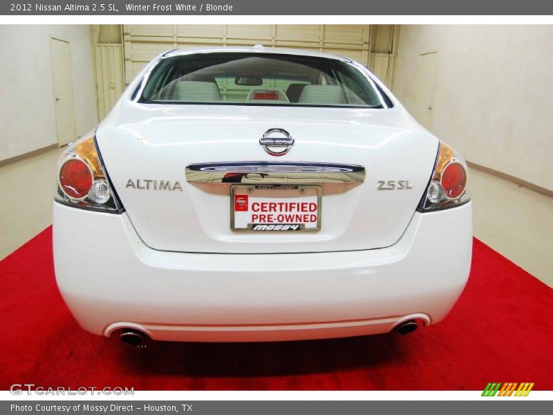Winter Frost White / Blonde 2012 Nissan Altima 2.5 SL