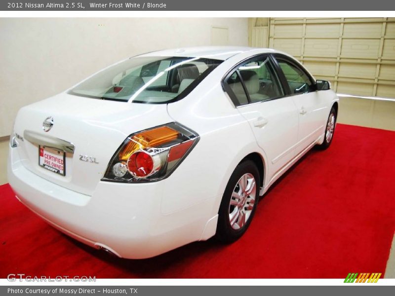 Winter Frost White / Blonde 2012 Nissan Altima 2.5 SL