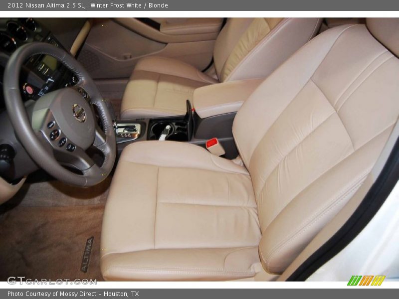 Winter Frost White / Blonde 2012 Nissan Altima 2.5 SL