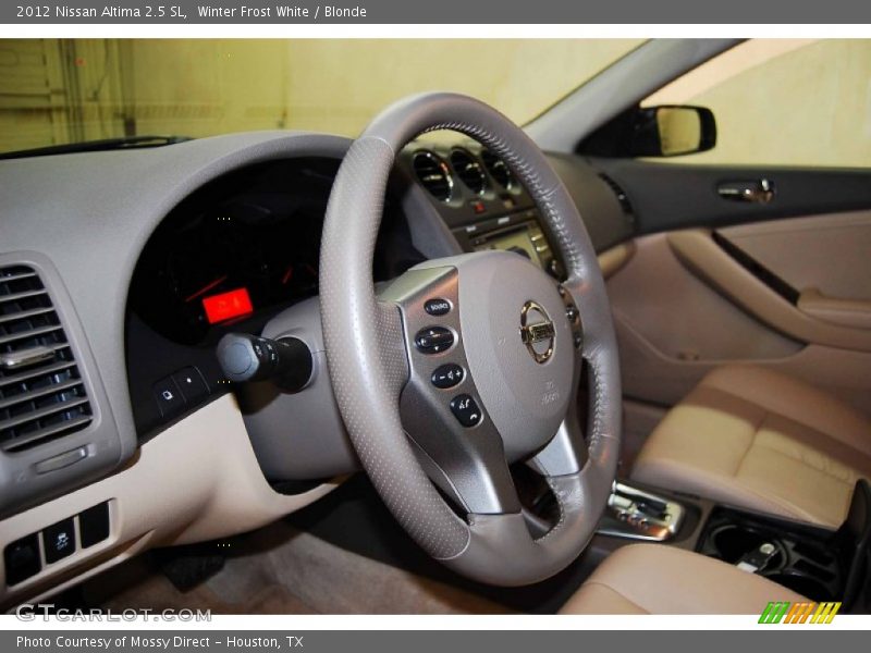 Winter Frost White / Blonde 2012 Nissan Altima 2.5 SL