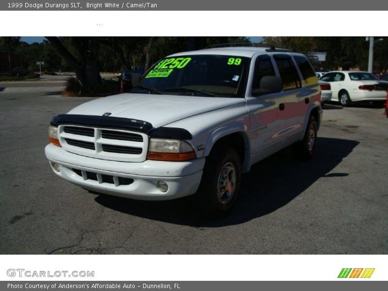 Bright White / Camel/Tan 1999 Dodge Durango SLT