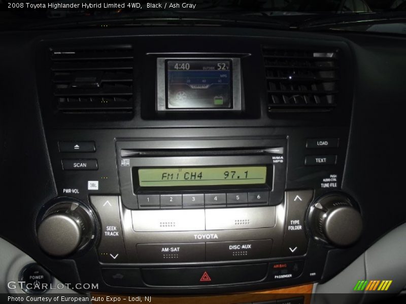 Black / Ash Gray 2008 Toyota Highlander Hybrid Limited 4WD