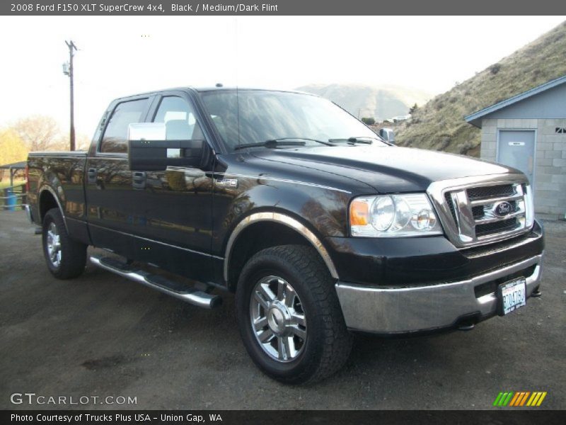Black / Medium/Dark Flint 2008 Ford F150 XLT SuperCrew 4x4