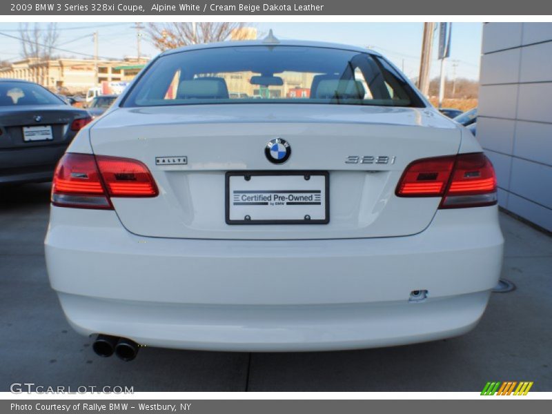 Alpine White / Cream Beige Dakota Leather 2009 BMW 3 Series 328xi Coupe