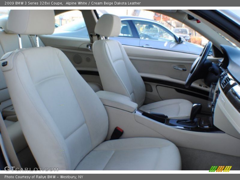 Alpine White / Cream Beige Dakota Leather 2009 BMW 3 Series 328xi Coupe