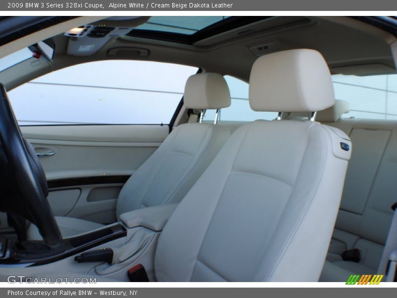 Alpine White / Cream Beige Dakota Leather 2009 BMW 3 Series 328xi Coupe