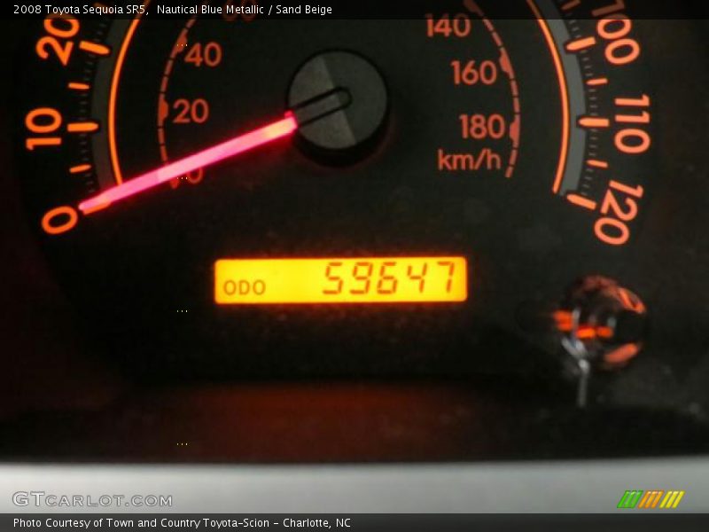 Nautical Blue Metallic / Sand Beige 2008 Toyota Sequoia SR5