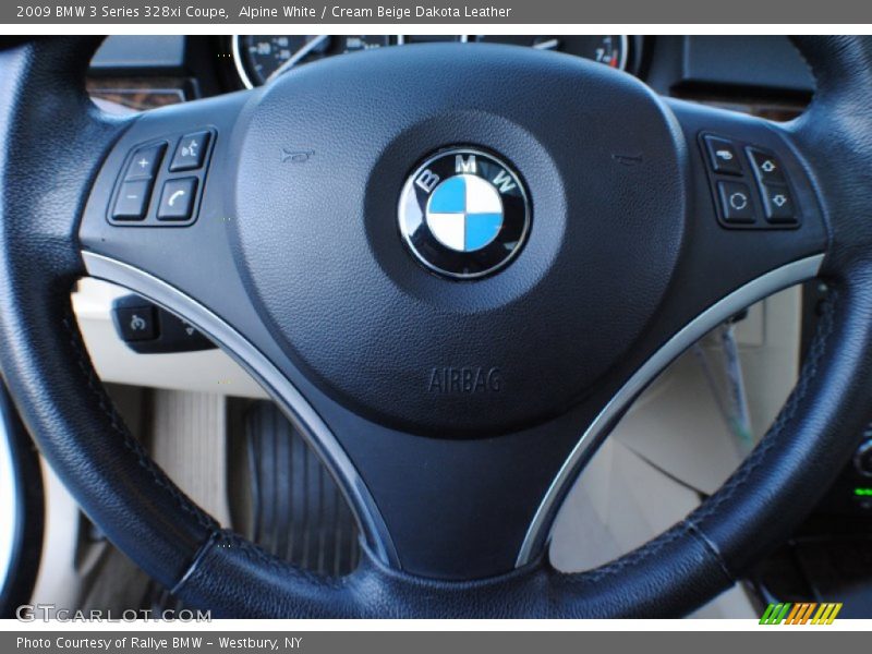 Alpine White / Cream Beige Dakota Leather 2009 BMW 3 Series 328xi Coupe