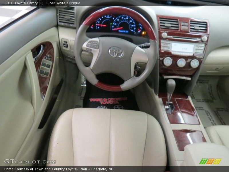 Super White / Bisque 2010 Toyota Camry LE