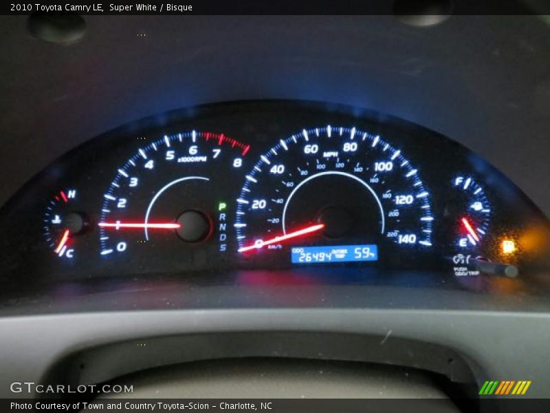 Super White / Bisque 2010 Toyota Camry LE