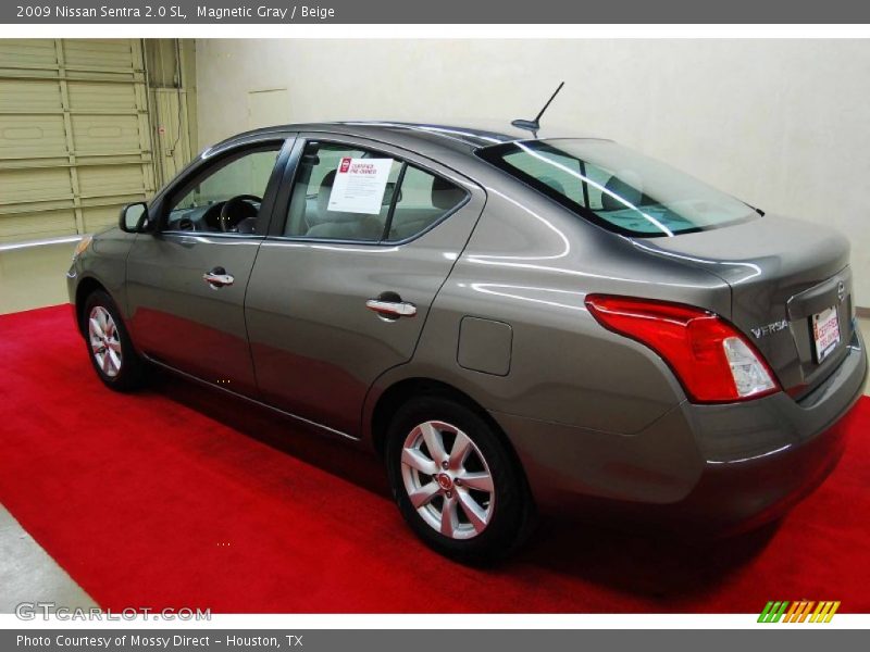 Magnetic Gray / Beige 2009 Nissan Sentra 2.0 SL