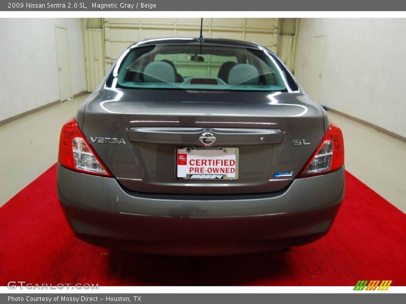Magnetic Gray / Beige 2009 Nissan Sentra 2.0 SL