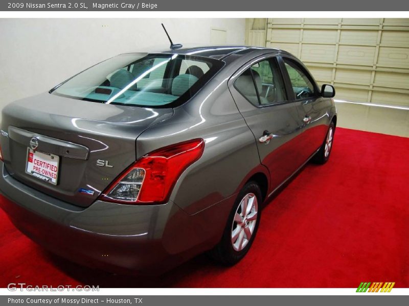 Magnetic Gray / Beige 2009 Nissan Sentra 2.0 SL