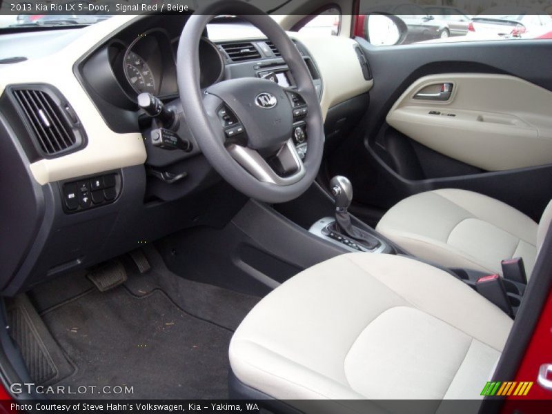 Beige Interior - 2013 Rio LX 5-Door 