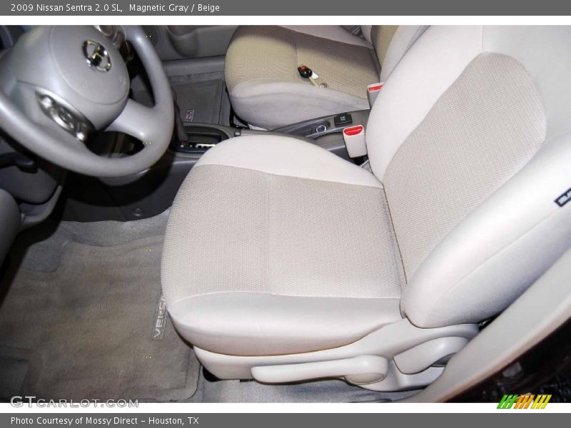 Magnetic Gray / Beige 2009 Nissan Sentra 2.0 SL