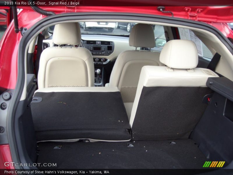 Signal Red / Beige 2013 Kia Rio LX 5-Door