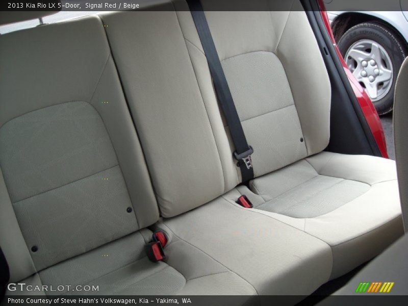 Signal Red / Beige 2013 Kia Rio LX 5-Door