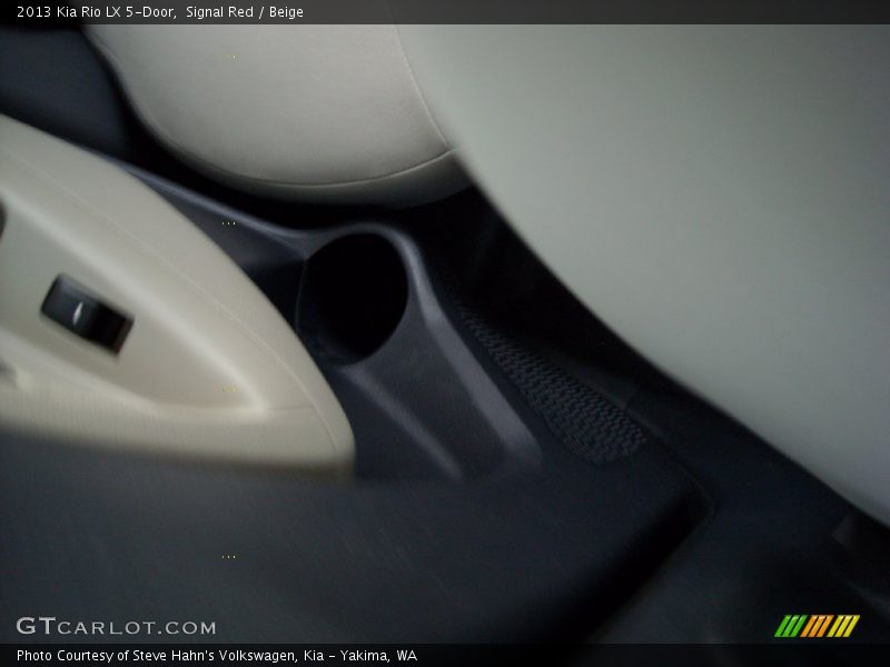 Signal Red / Beige 2013 Kia Rio LX 5-Door