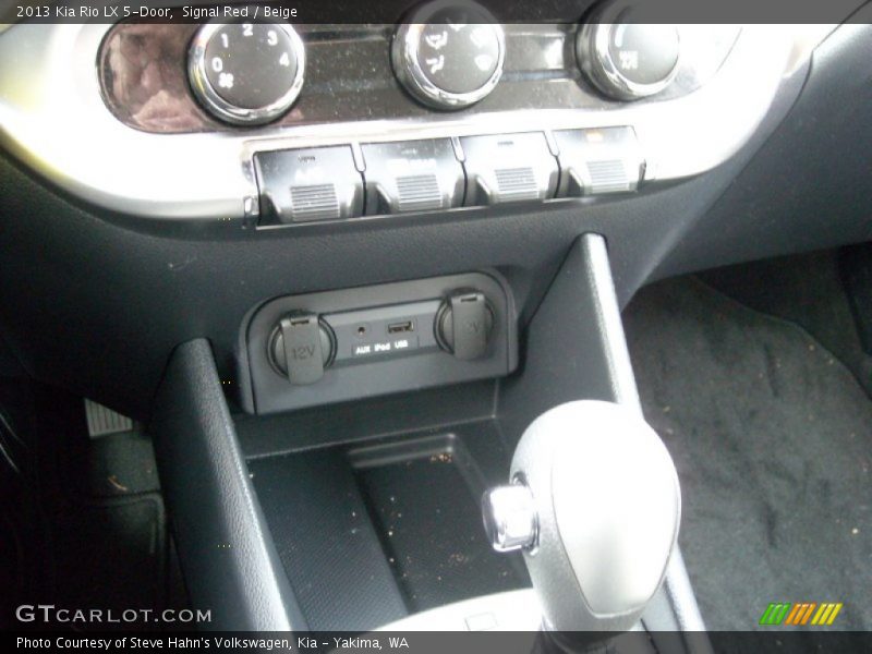 Signal Red / Beige 2013 Kia Rio LX 5-Door