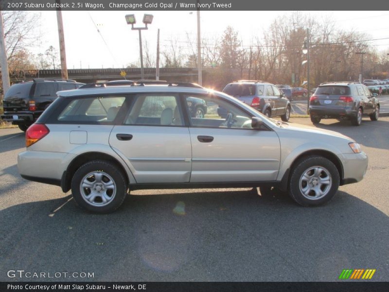 Champagne Gold Opal / Warm Ivory Tweed 2007 Subaru Outback 2.5i Wagon